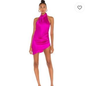 Amanda Uprichard Samba Dress in Hot Pink. Size XSMALL.